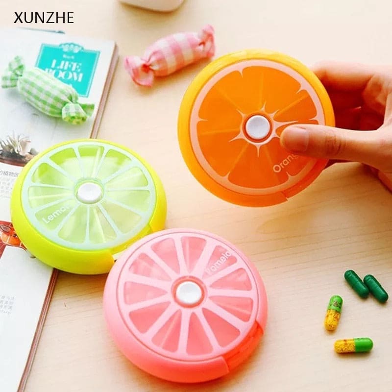Portable Mini Fruity Medicine Box, Portable Fruit Pill Case, Travel Pill Organizer Portable Mini Fruity Medicine Box, Portable Fruit Pill Case, Travel Pill Organizer